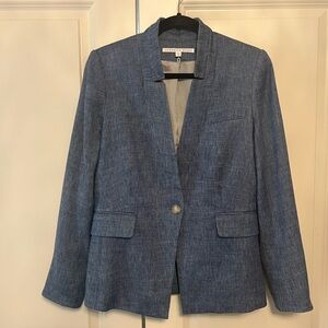 Veronica Beard:  Dickie Linen Blazer with Notched Lapels